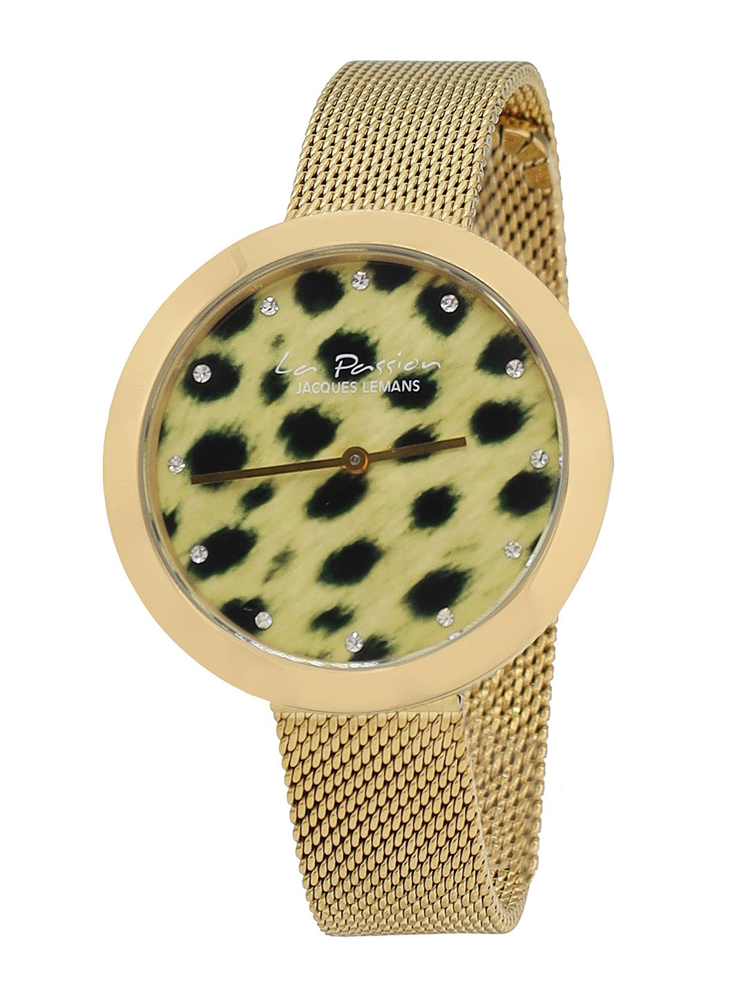 

Jacques Lemans Women Embellished Dial & Stainless Steel Straps Analogue Watch LP-113IZM, Yellow