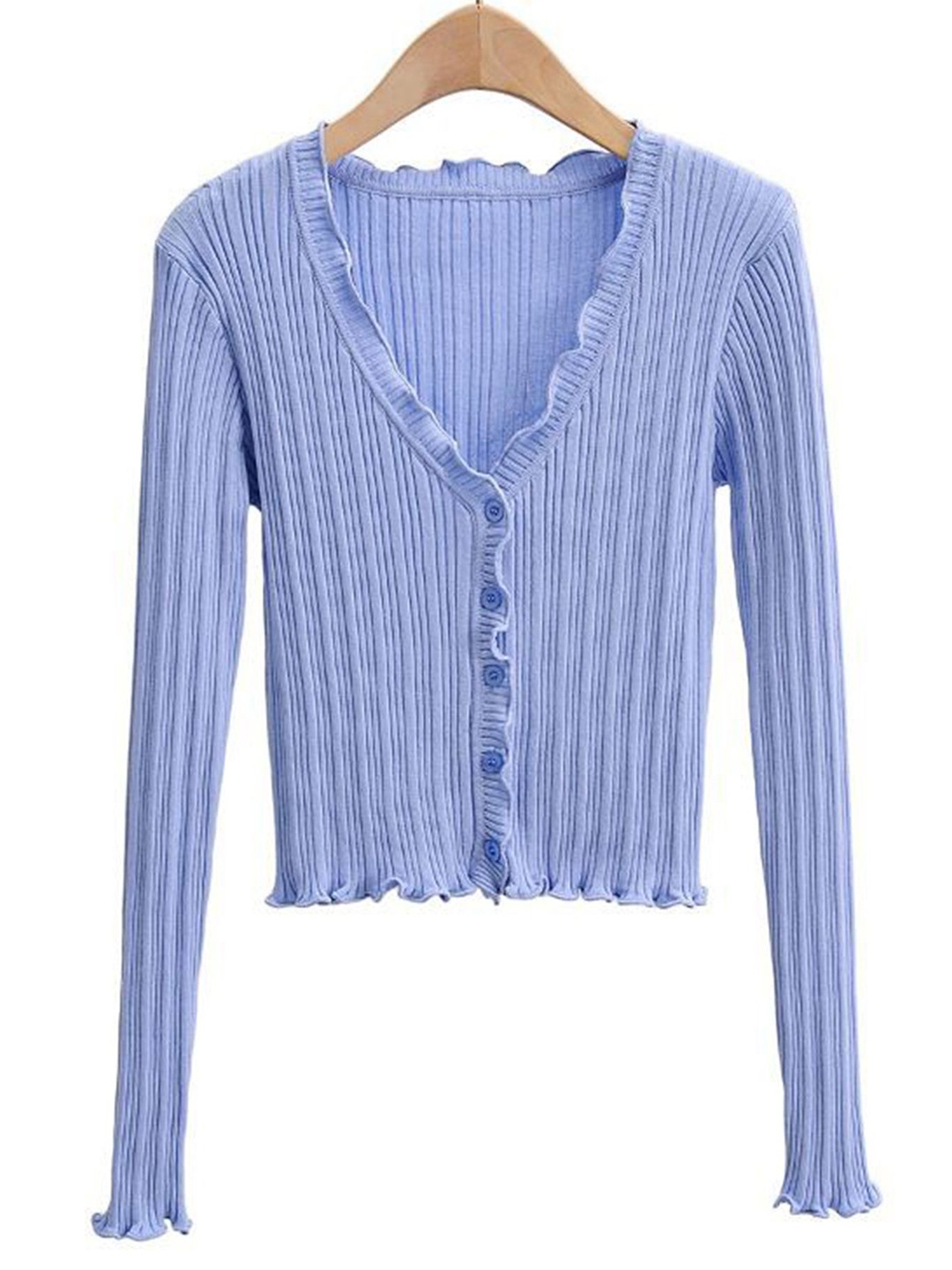 

LULU & SKY Striped Knitted Top, Blue