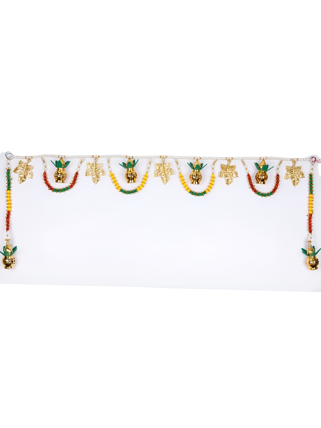 

NARYA TRADITIONAL Red & Green Leaf Toran