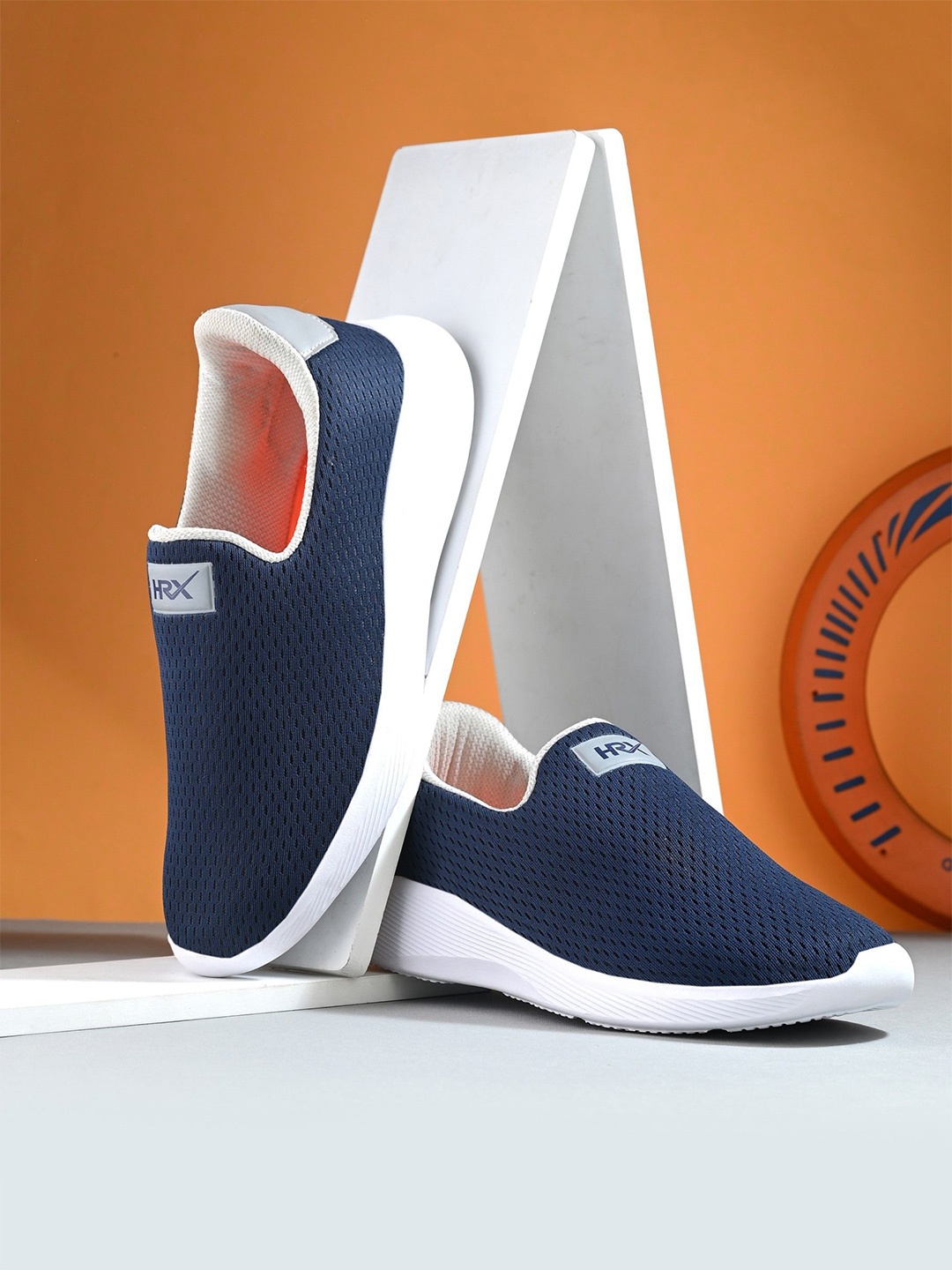 

HRX by Hrithik Roshan Men Mesh Walking Non-Marking Shoes, Navy blue