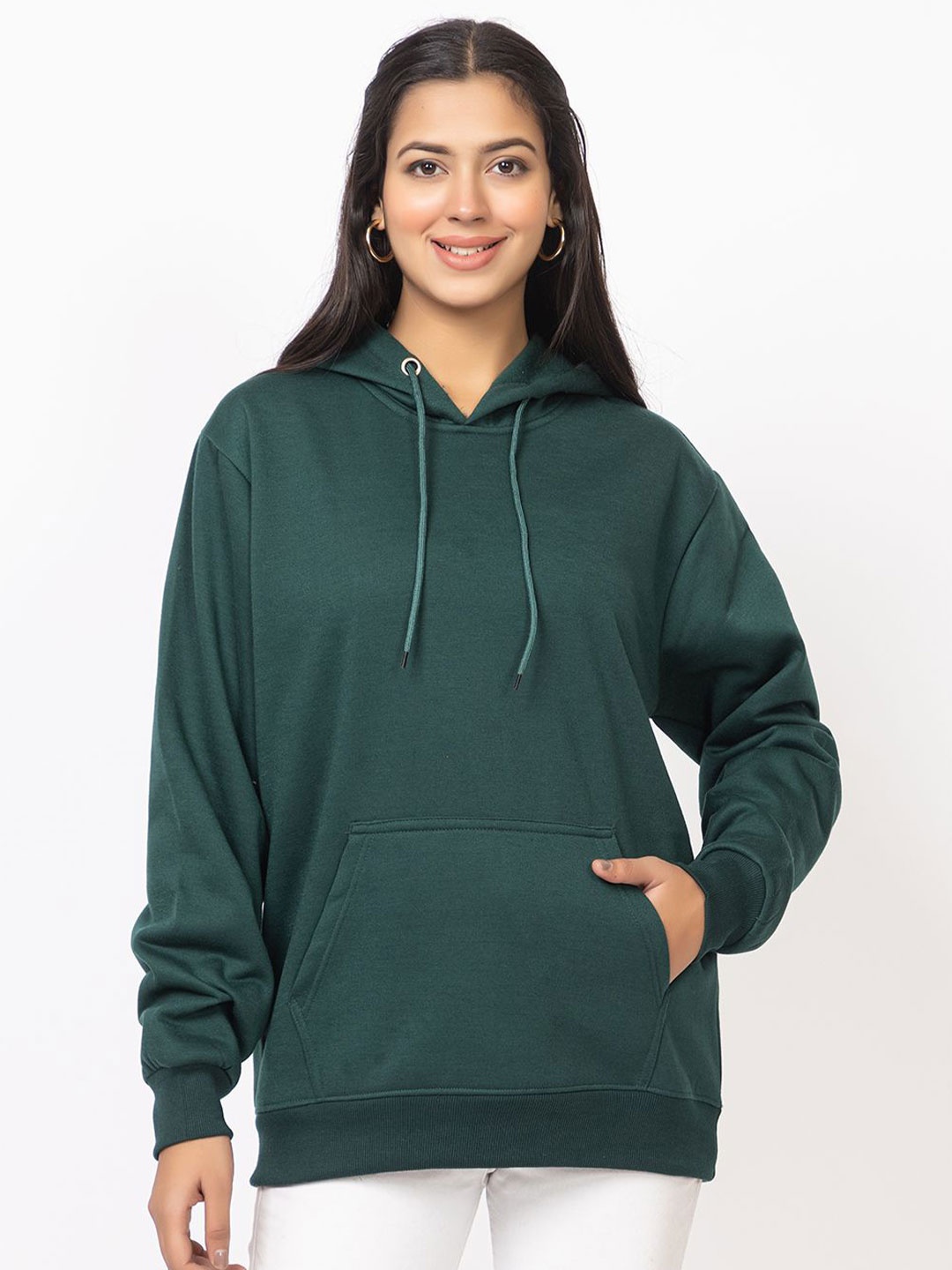 

HILFIRE REGION Women Hooded Pullover Sweatshirt, Green