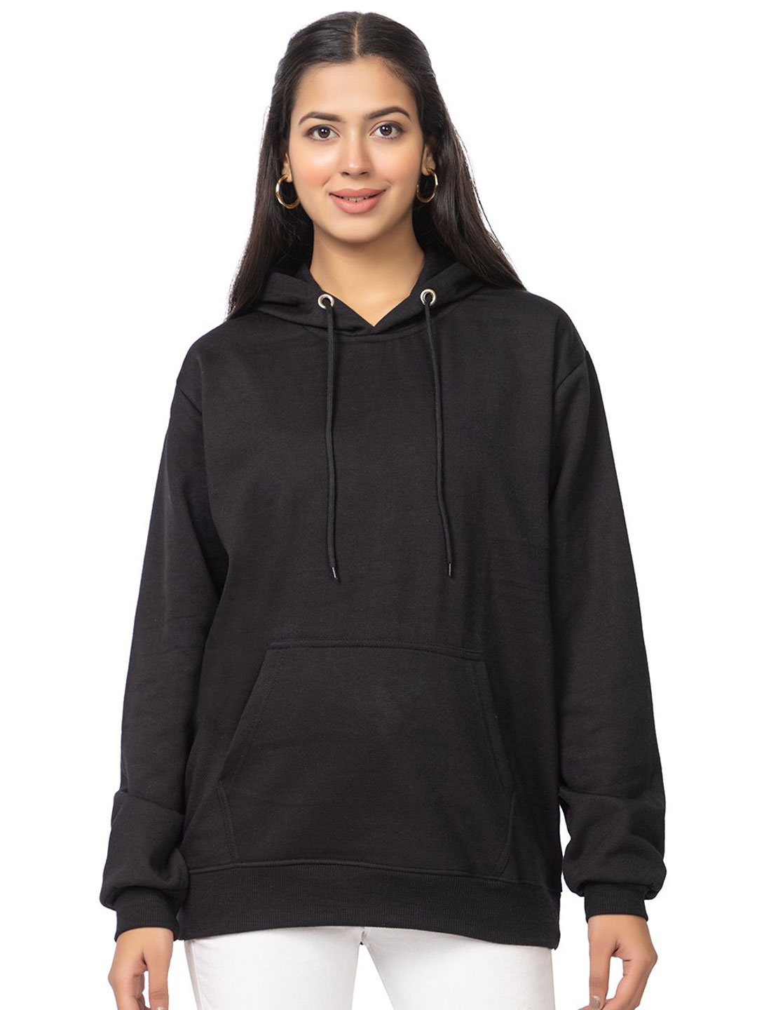 

HILFIRE REGION Women Long Sleeves Hooded Sweatshirt, Black