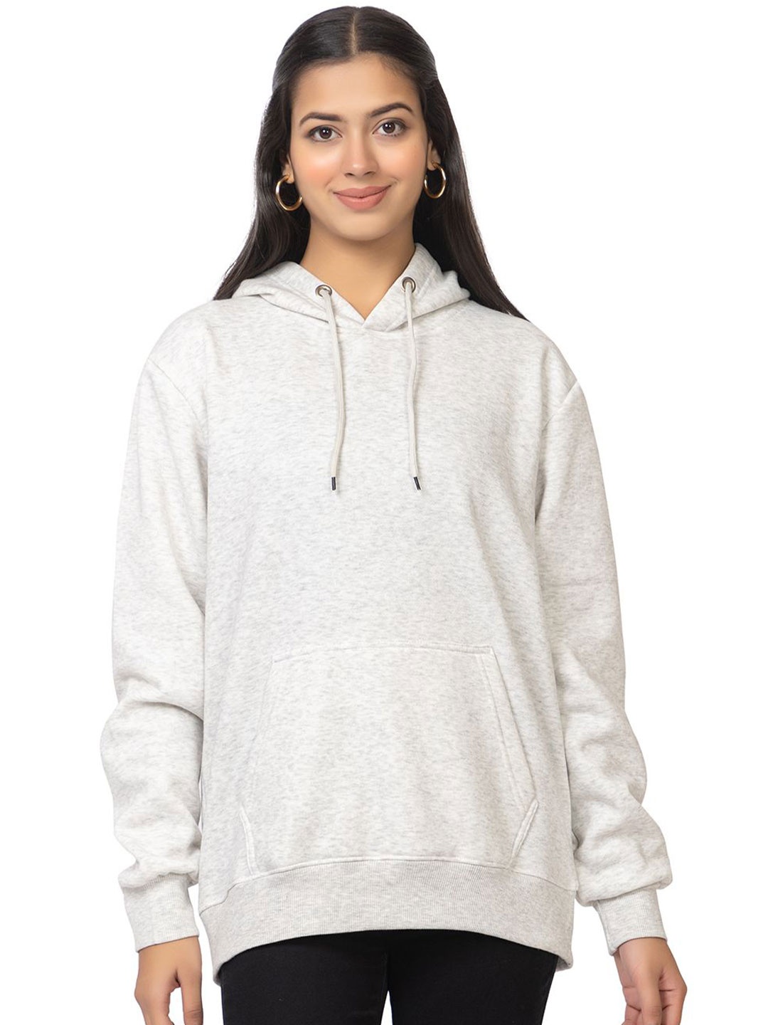 

HILFIRE REGION Women Long Sleeves Hooded Sweatshirt, Off white