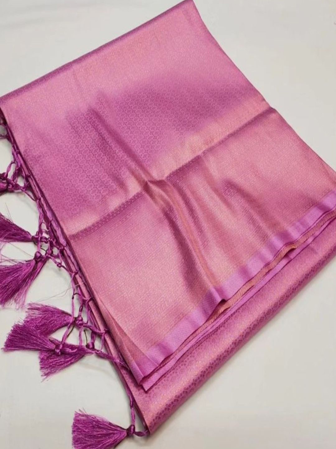 

DIVASTRI Ethnic Motifs Woven Design Zari Kanjeevaram Saree, Pink