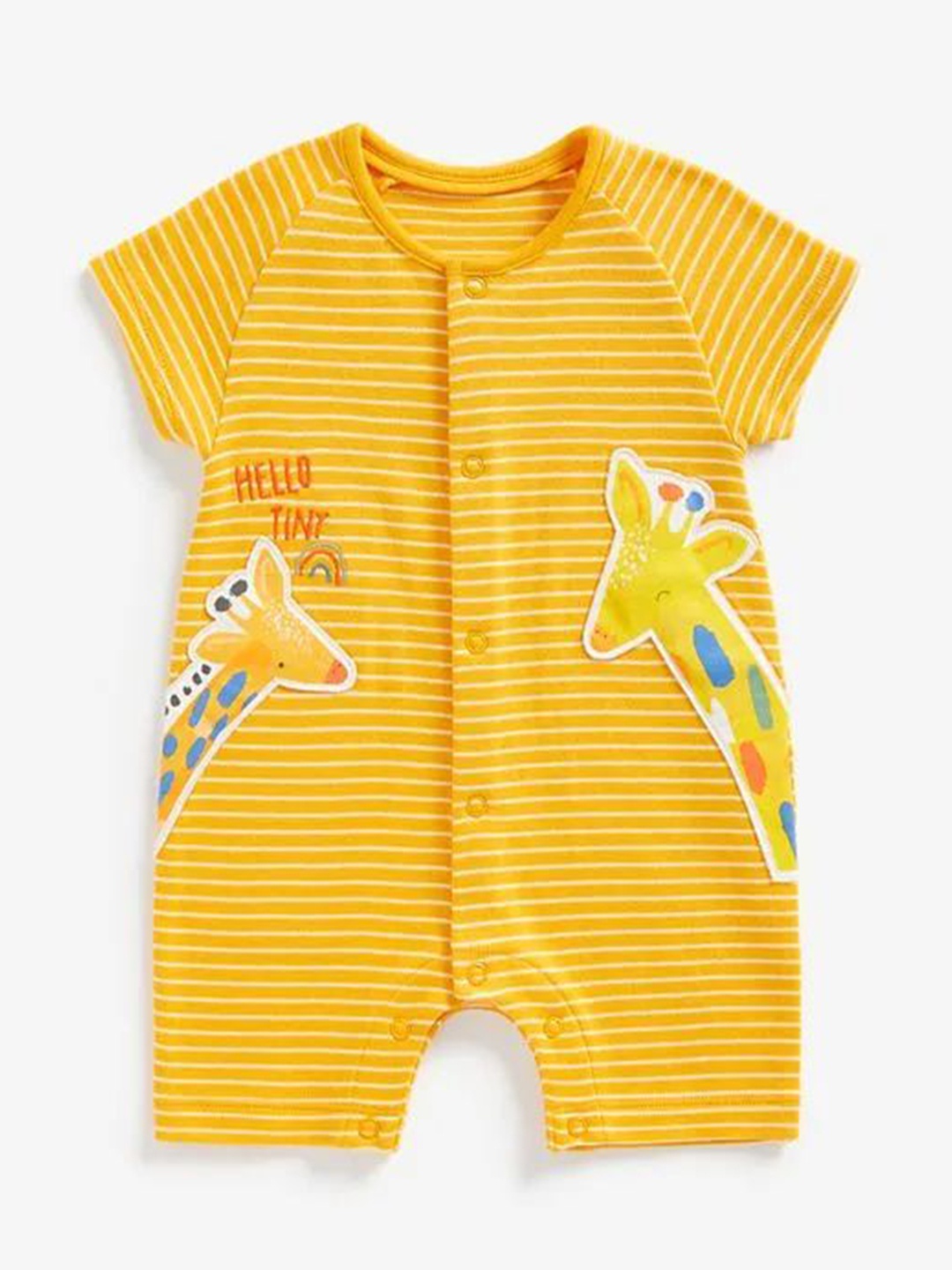 

mothercare Boys Striped Sleepsuit, Orange
