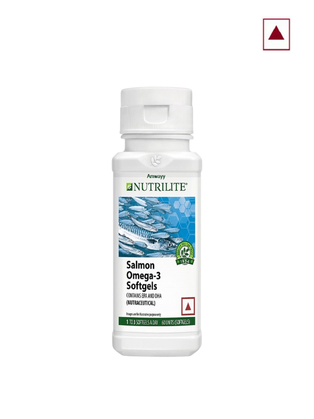 

Amwayy Nutrilite Salmon Omega-3 Softgels - 60 Softgels, Na