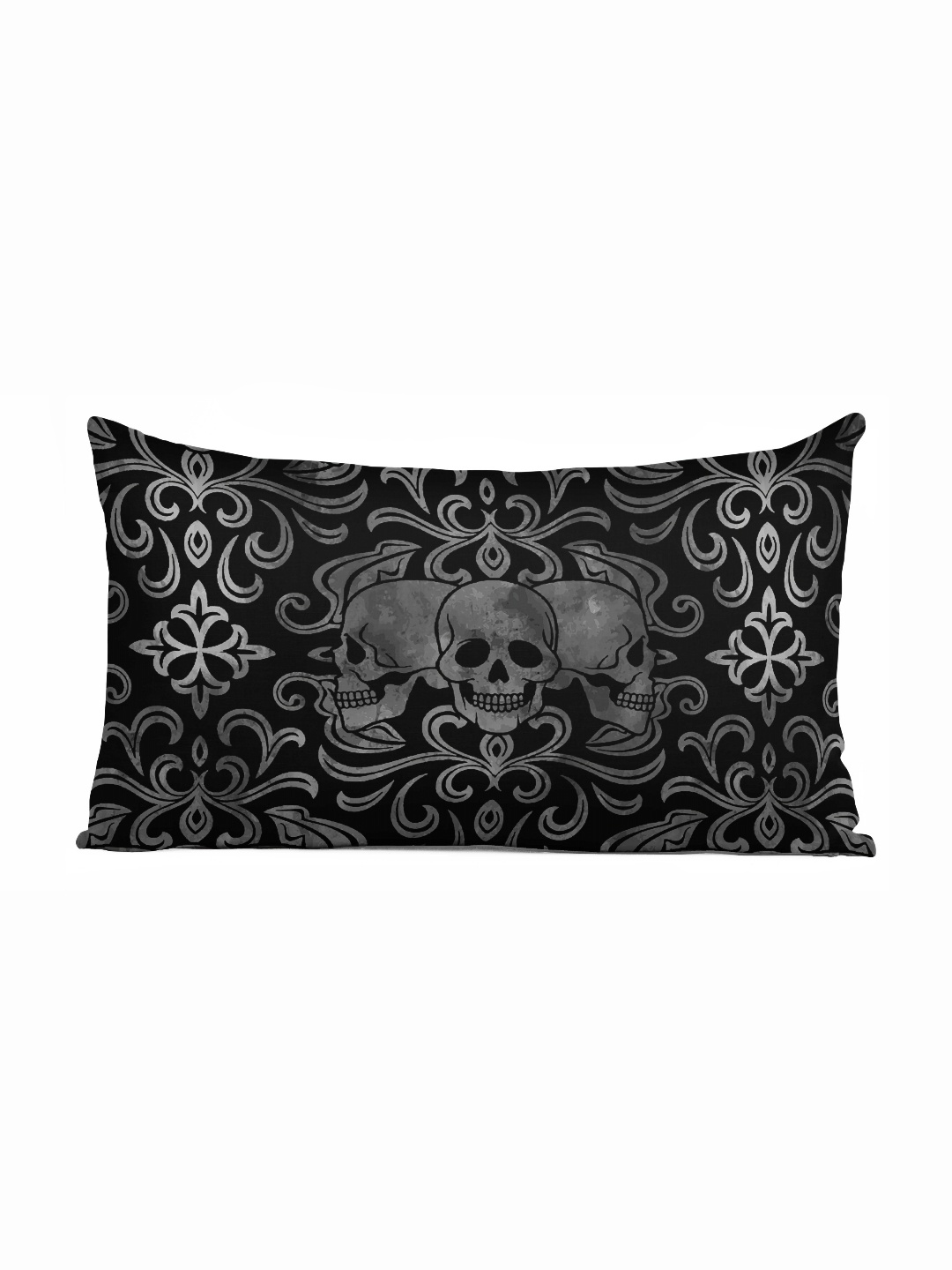 

Vargottam Black & White Self Design Rectangle Cushion Cover