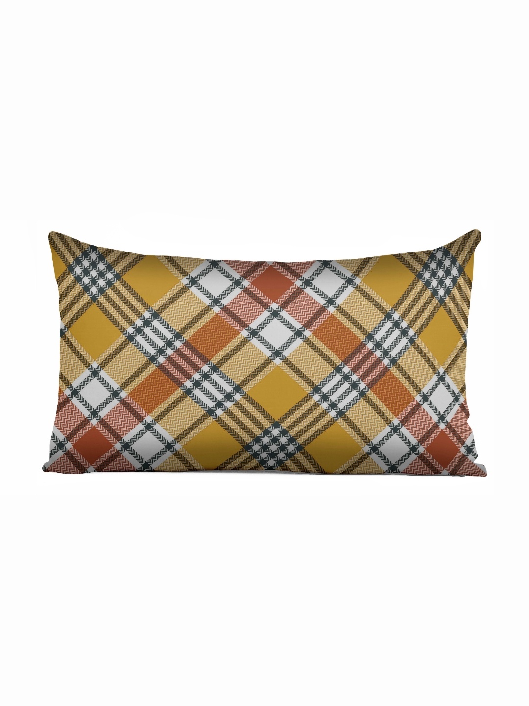 

Vargottam Yellow & White Geometric Printed Rectangle Cushion Cover