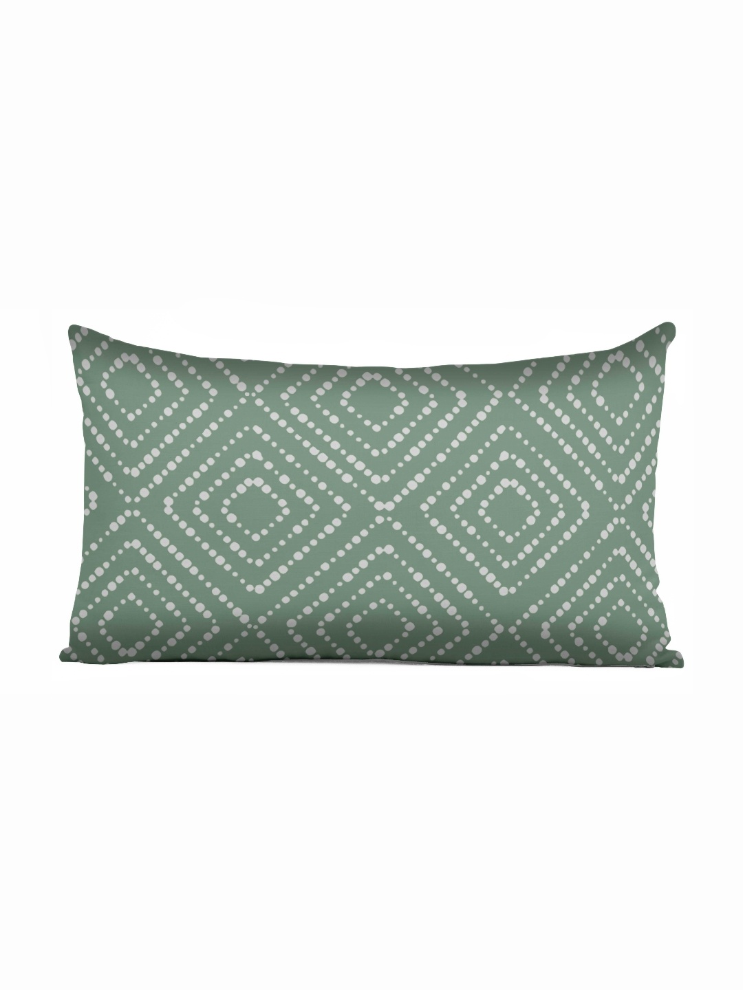 

Vargottam Green & White Geometric Printed Rectangle Cushion Cover
