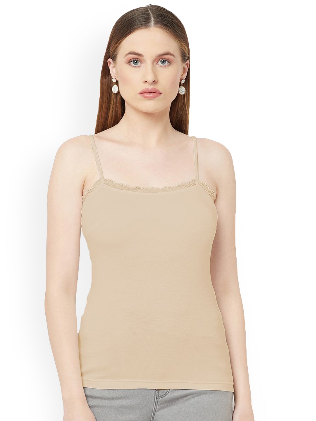 

Espresso Women Non Padded Camisoles, Camel brown
