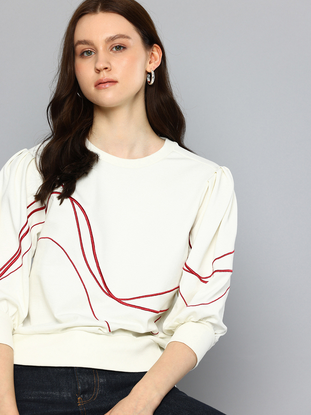 

Levis Abstract Printed Top, Off white