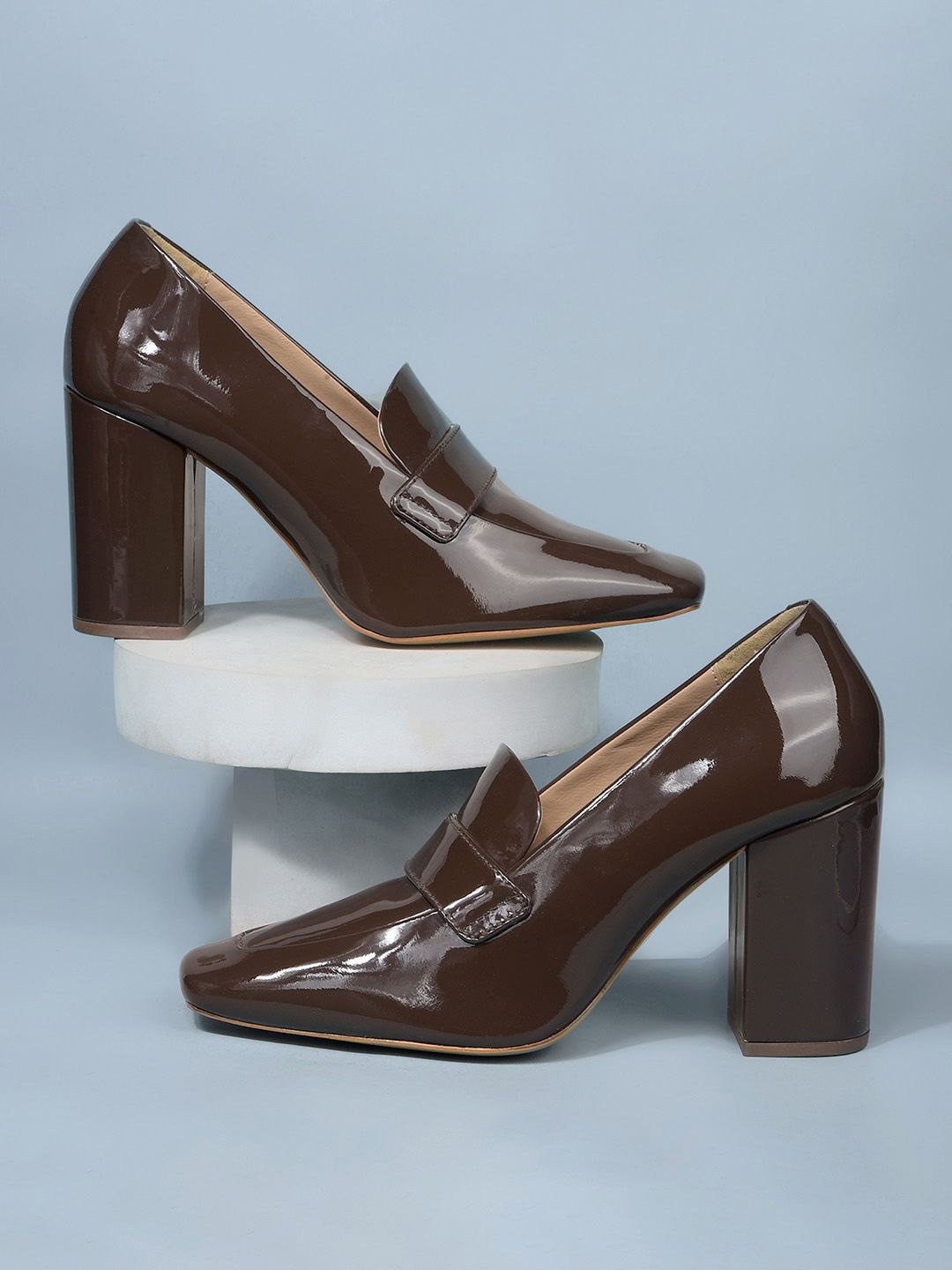 

Nine West Pointed Toe Block Heel Sandals, Brown