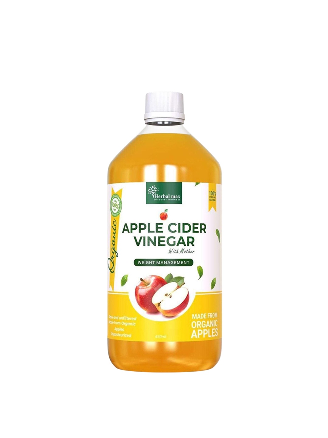 

Herbal max Apple Cider Vinegar For Wight Management - 450 ml, Orange