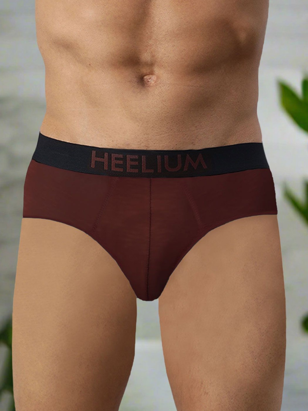 

HEELIUM Men Bamboo Super Soft & Odour Free Comfort Fit Brief P1-BRIEF-RED-S-Pack of 1
