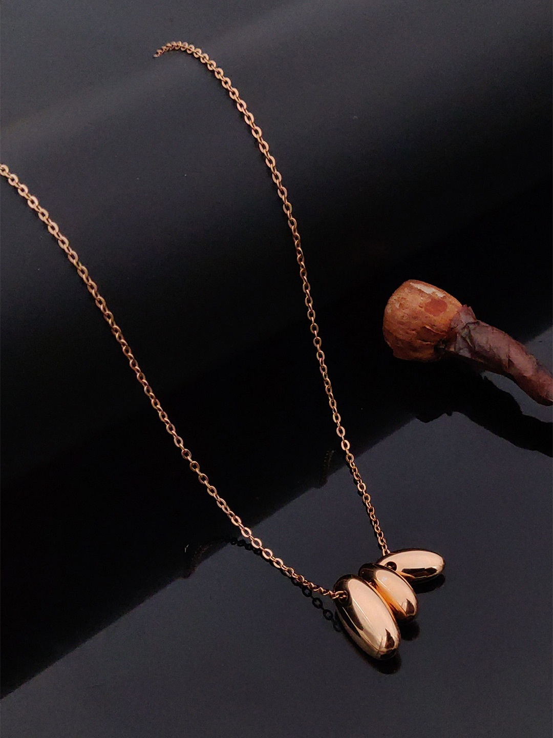 

ANJNI CREATION Rose Gold-Plated Stainless Steel Chain