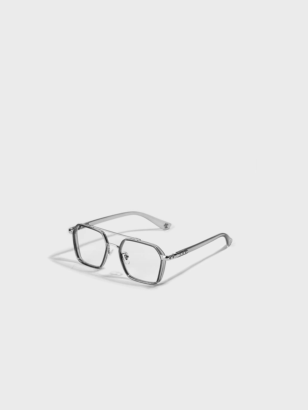 

SAM & MARSHALL Unisex Full Rim Aviator Frames, Grey