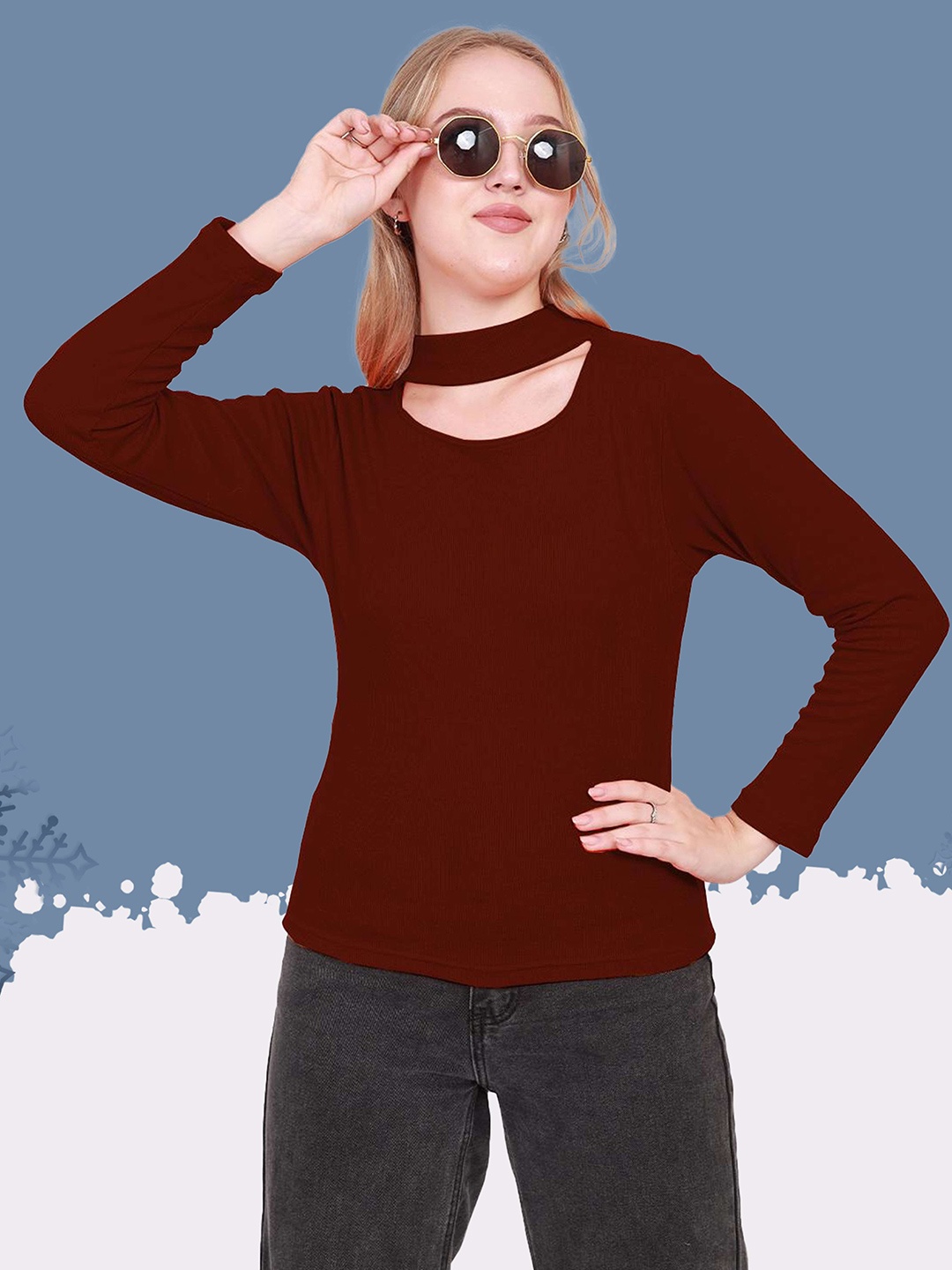 

BAESD Top, Maroon