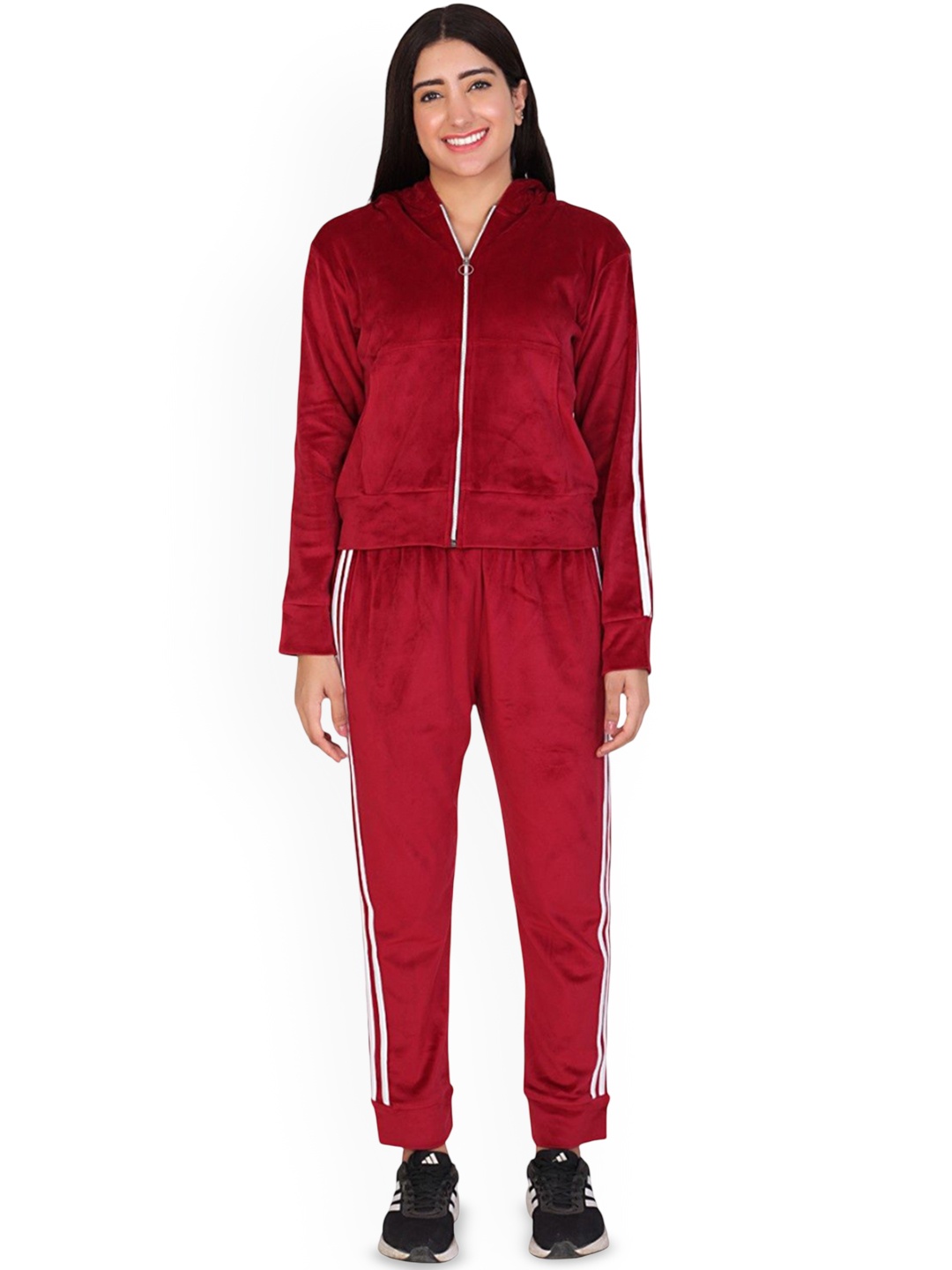 

NEYSA Hooded Sweatshirt With Trouser, Red