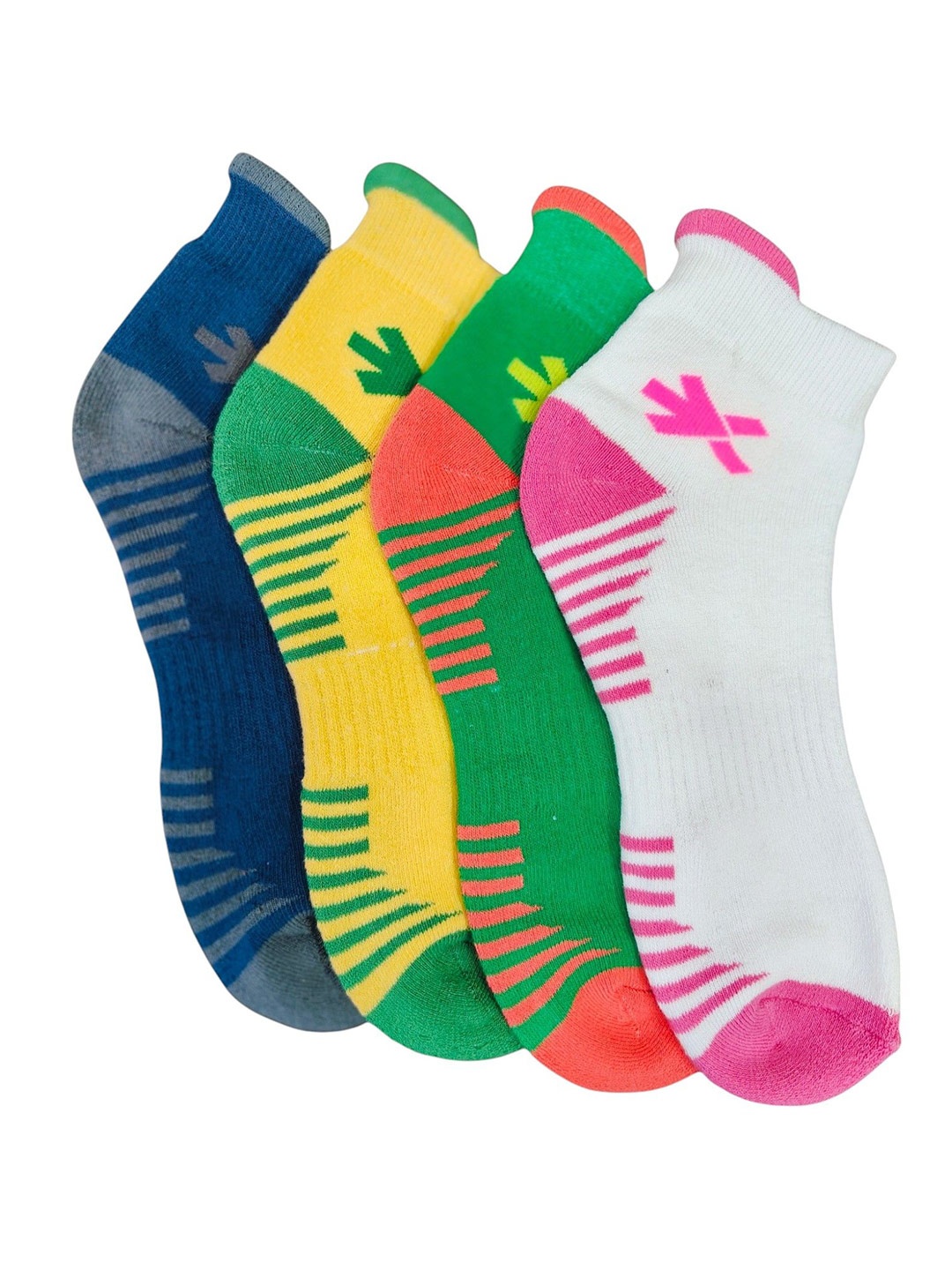 

HRX by Hrithik RoshanUnisex Pack Of 4 Ankle-Length Socks, Green