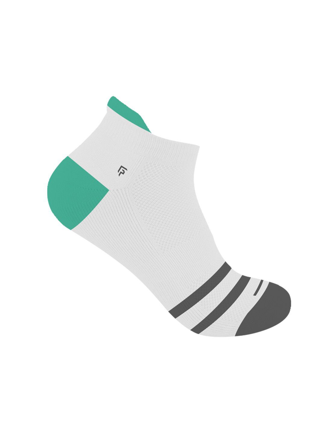 

FOOTPRINTS Unisex Patterned Ankle Length Socks, White