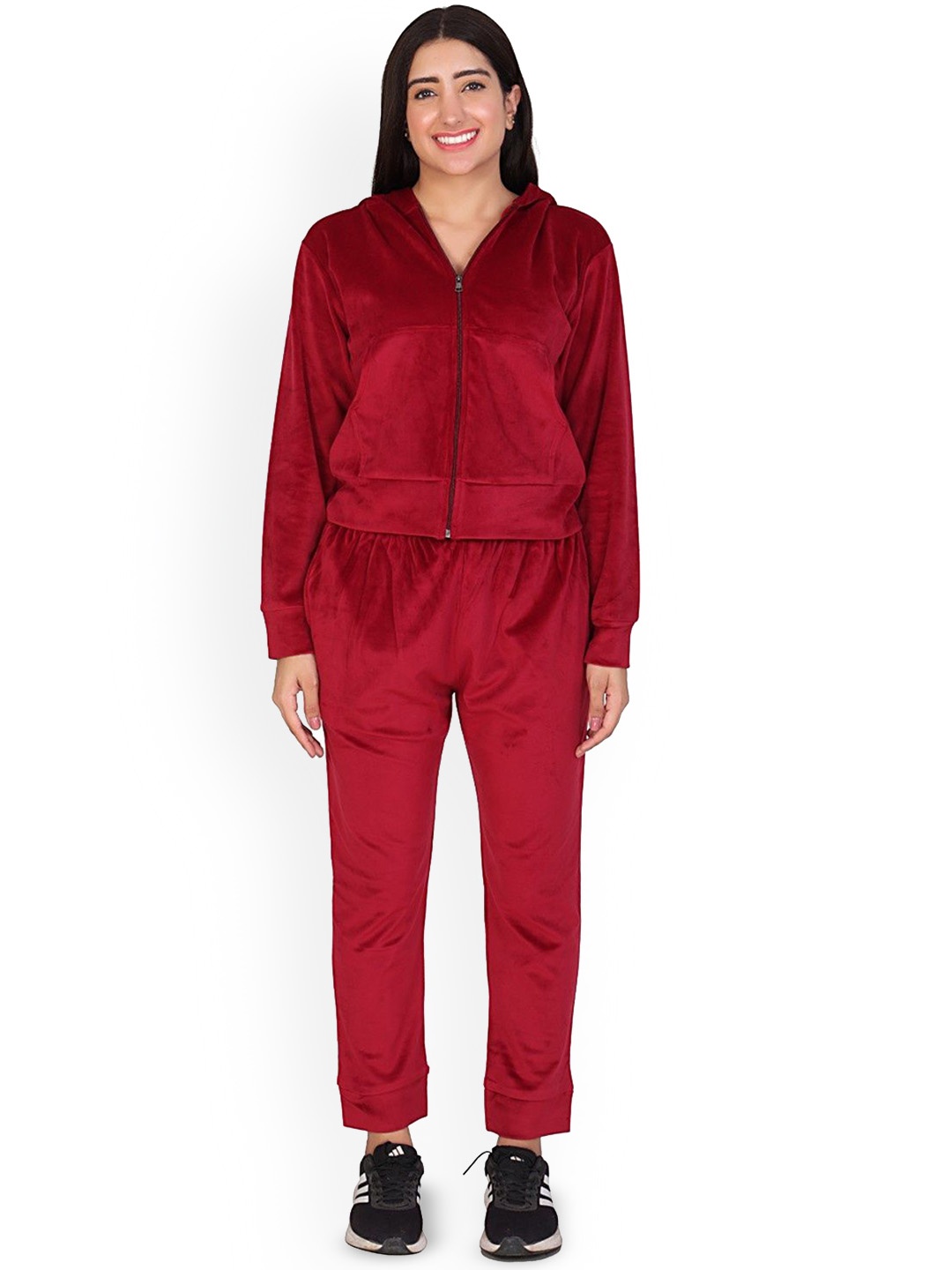 

NEYSA Hooded Sweatshirt And Trousers, Red