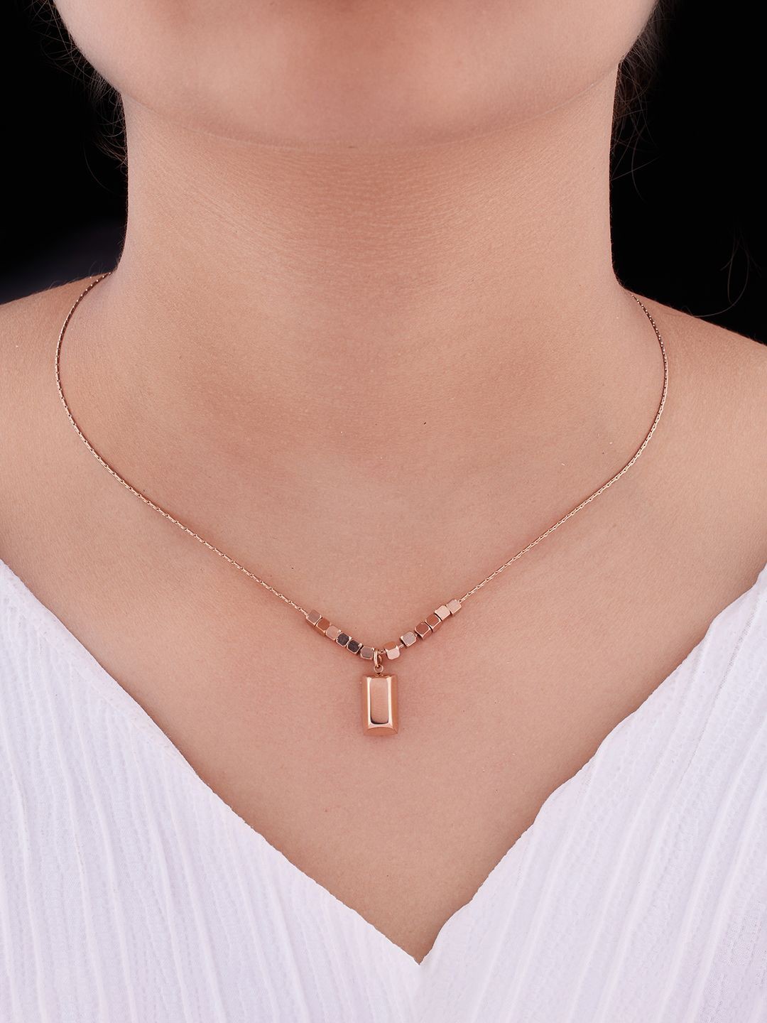 

ANJNI CREATION Rose Gold-Plated Stainless Steel Chain