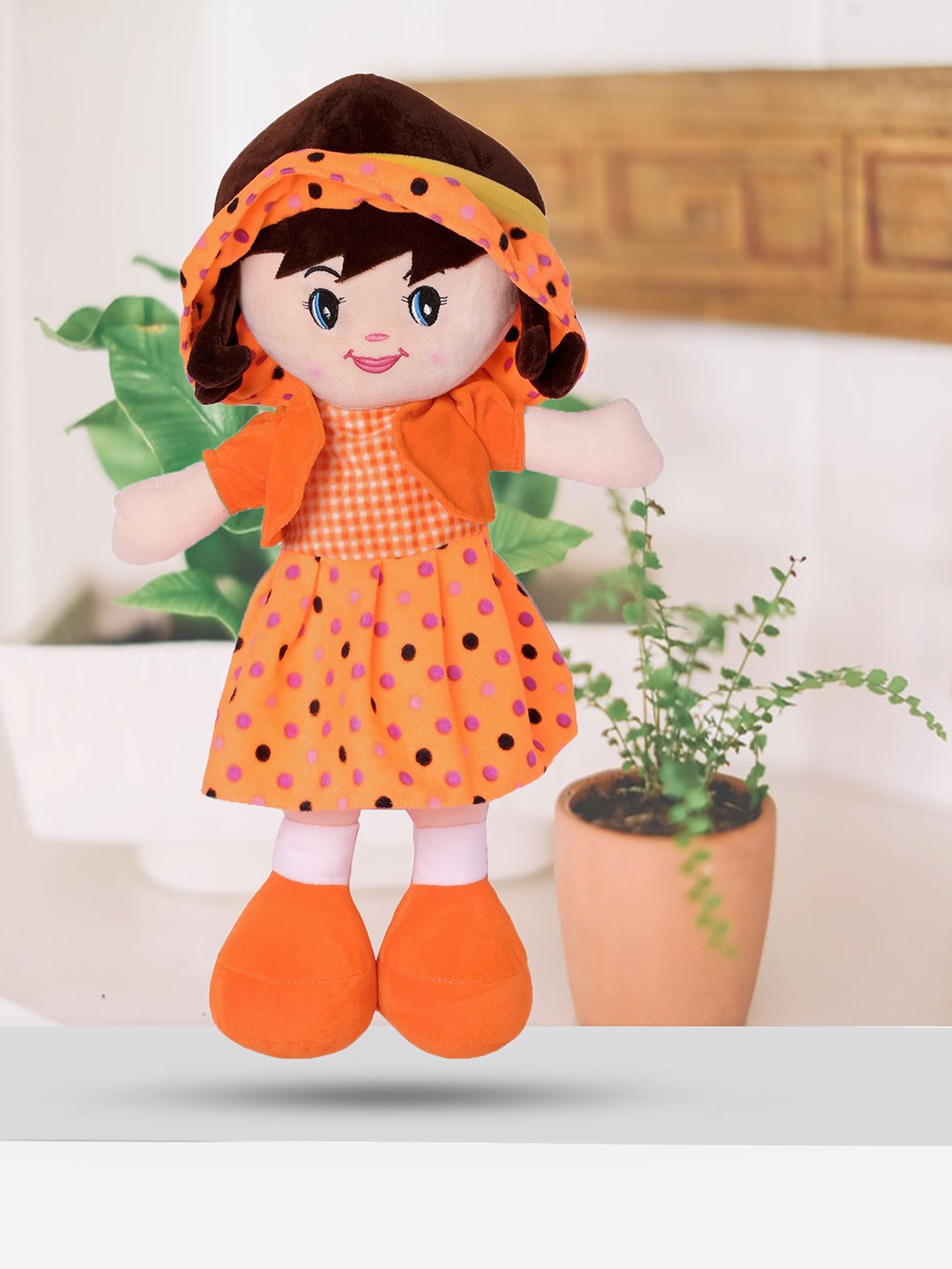 

BESTIES Girls Microfibre Soft Toy Soft Toys and Dolls, Orange