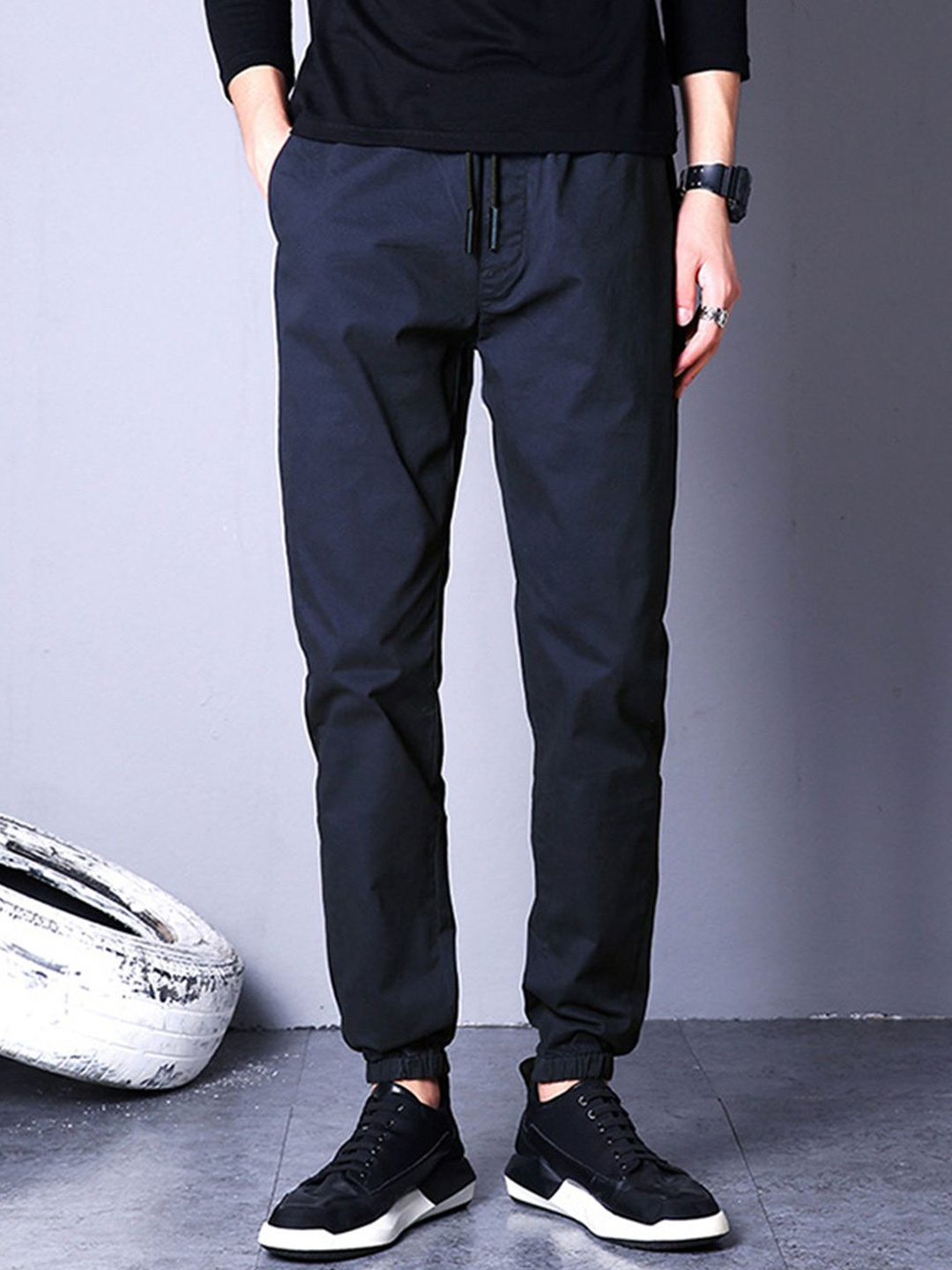 

StyleCast Men Slim Fit Chinos Trousers, Blue