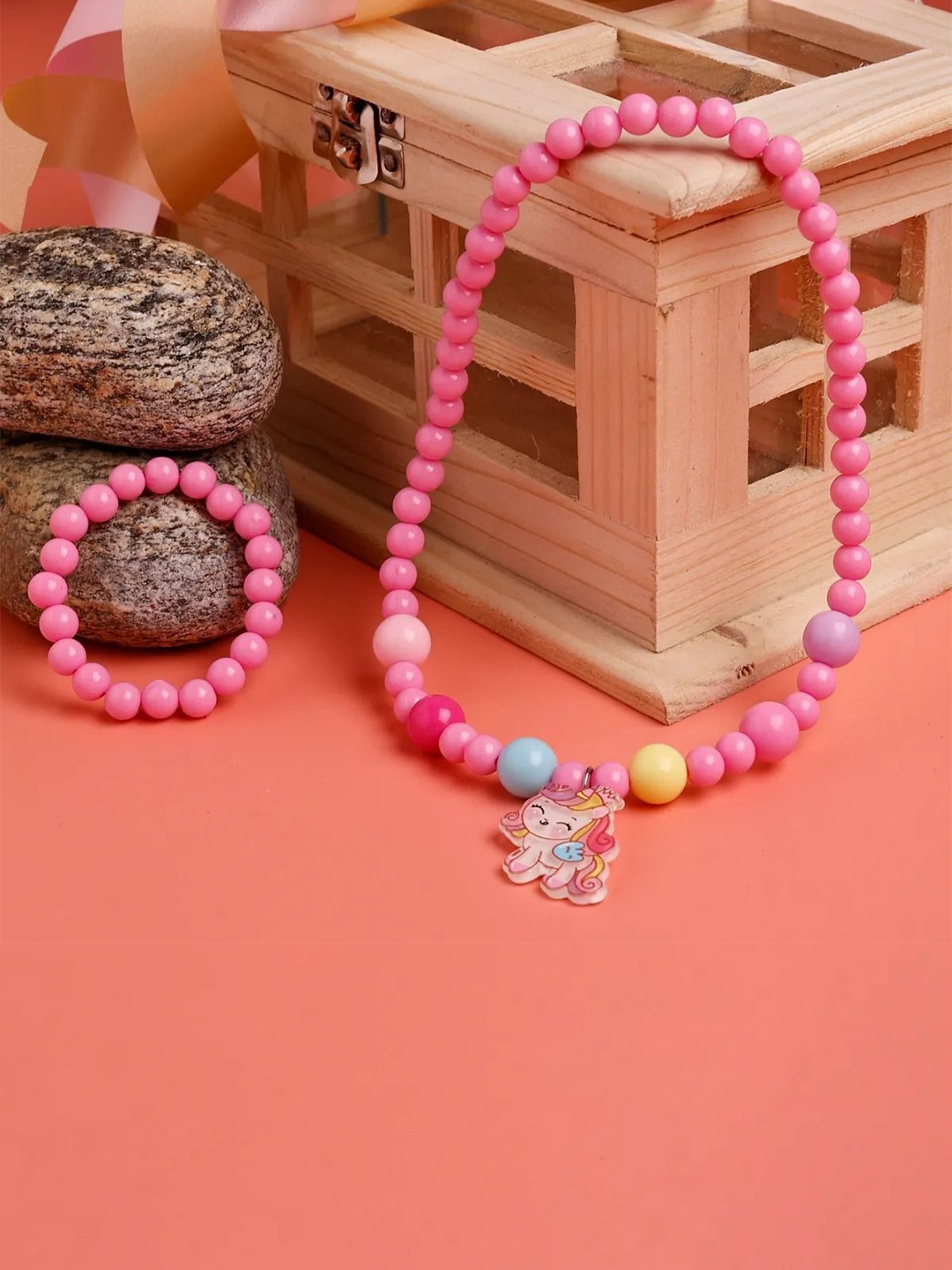 

Jewelz Girls Beaded Unicorn Jewellery Set, Pink