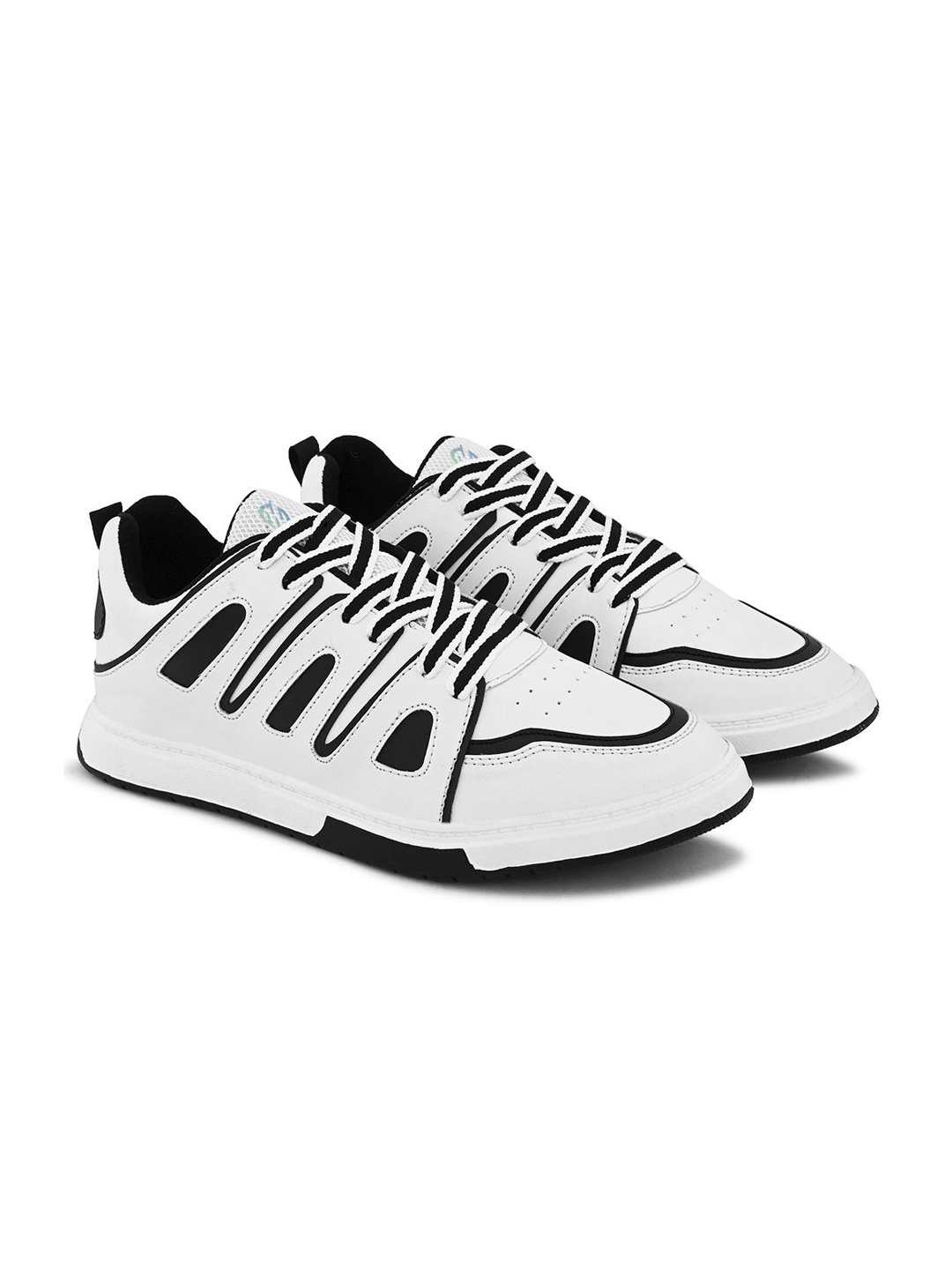 

HAKKEL Men Trendy Lightweight Colourblocked Sneakers, White