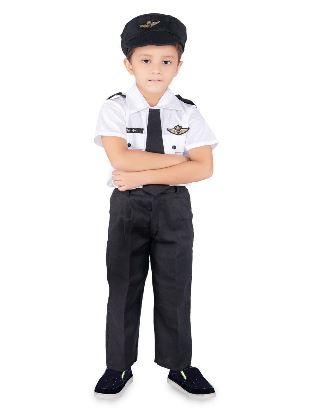 

BAESD Boys Shirt Collar Short Sleeves Shirt With Trouser, White