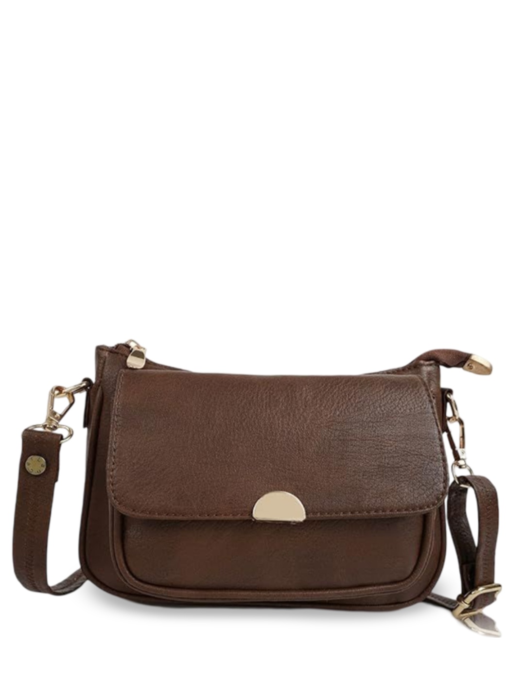 

Lancer Women Textured Crossbody Leather Sling Bag, Brown