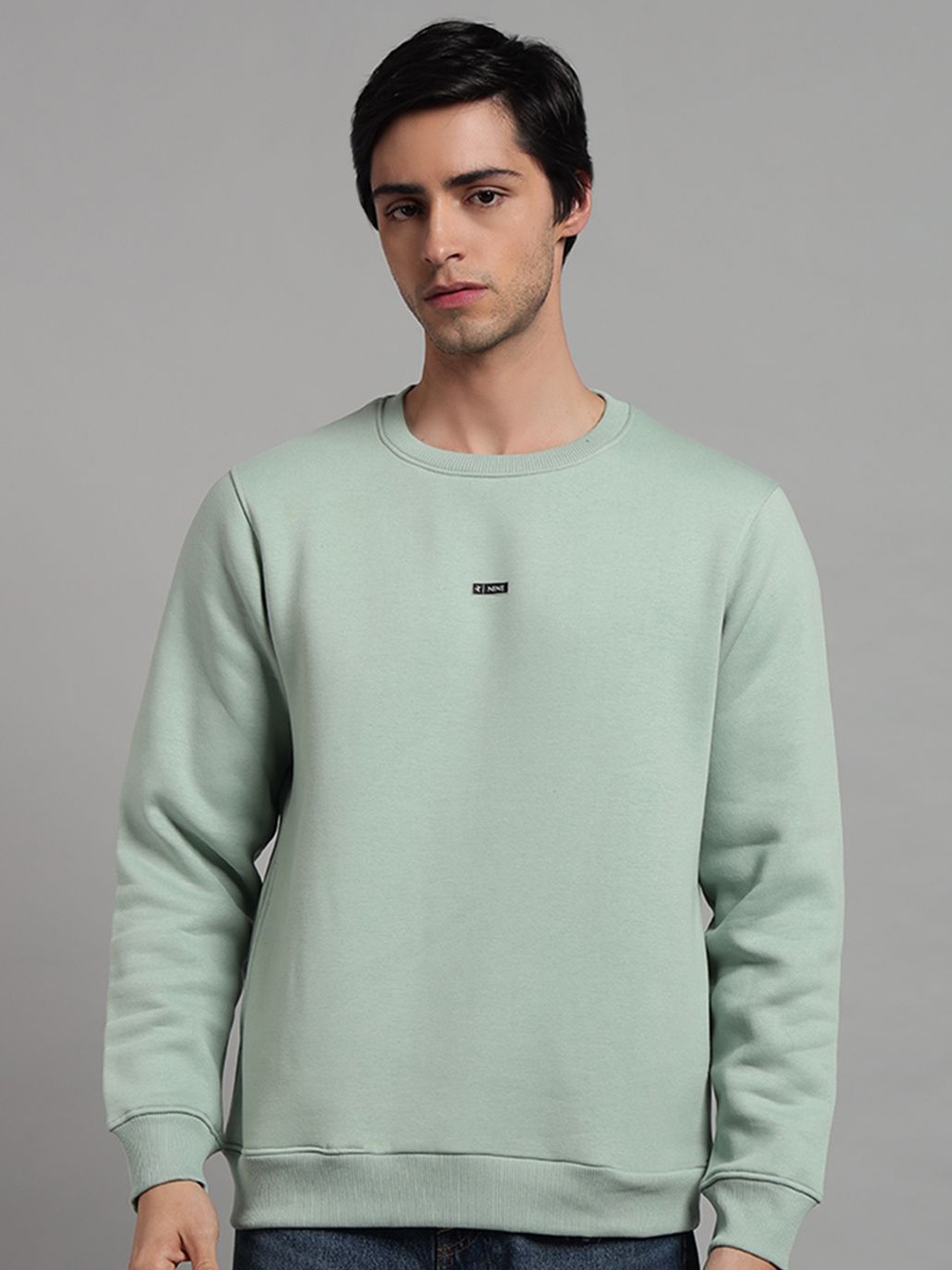 

FCK GOLD Men Round Neck Sweatshirt, Green