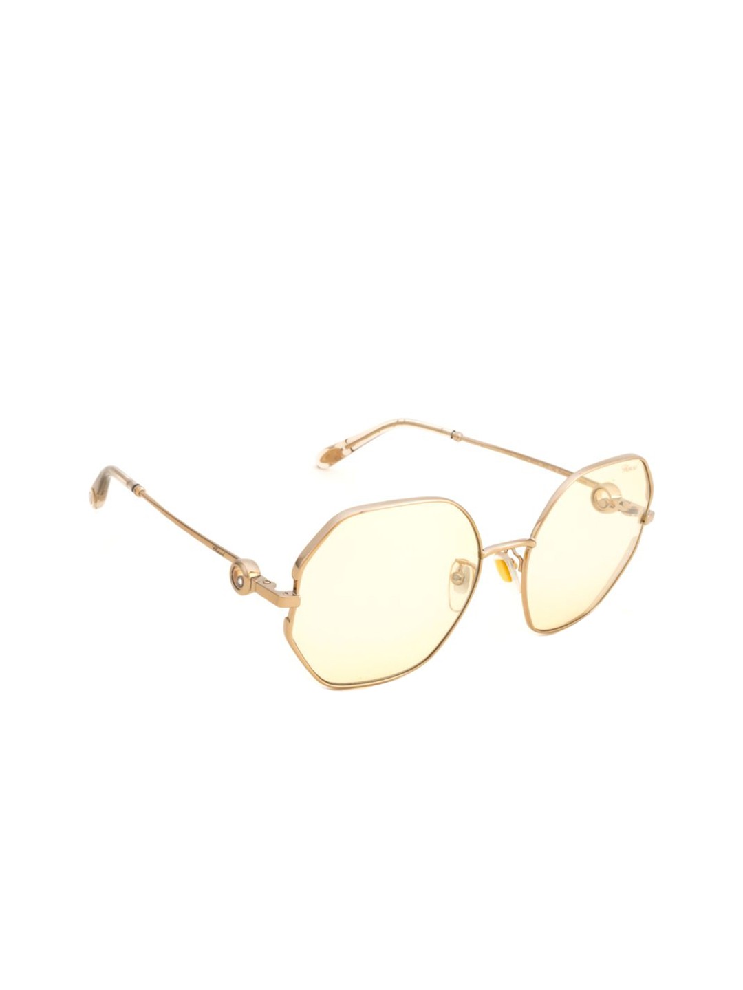 

Chopard Women Aviator Sunglasses with UV Protected Lens SCHF08S588FEFSG, Gold