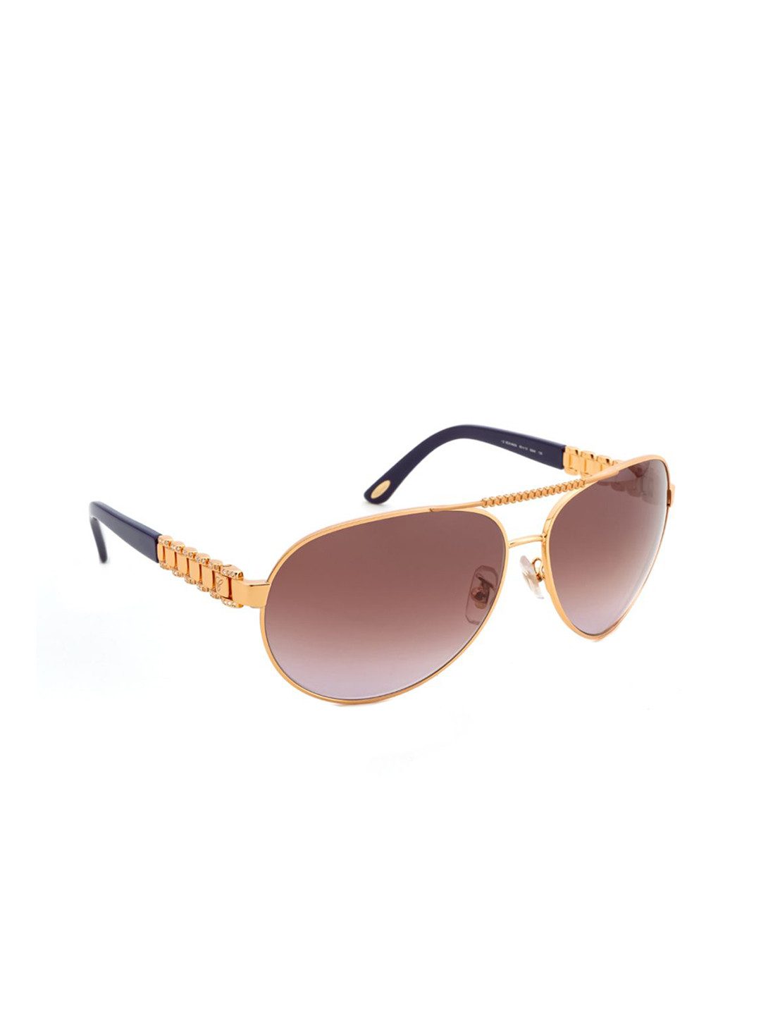 

Chopard Women Aviator Sunglasses with UV Protected Lens SCHA63S63624XSG, Black