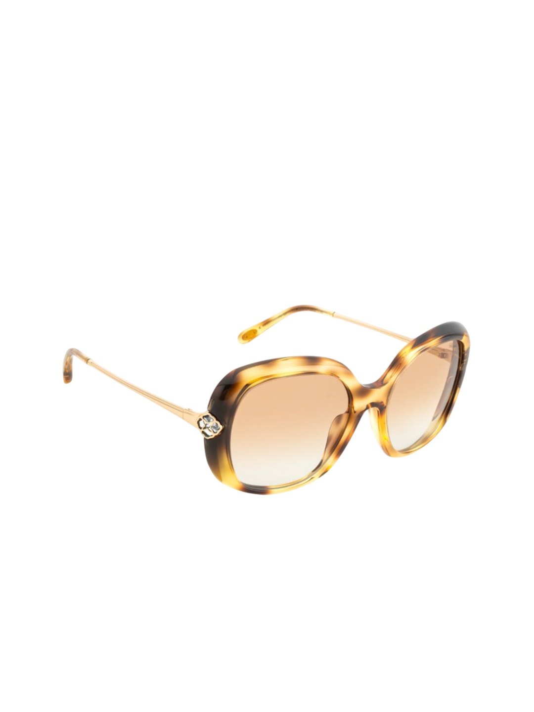 

Chopard Women Butterfly Sunglasses with UV Protected Lens SCH314S57ALESG, Yellow