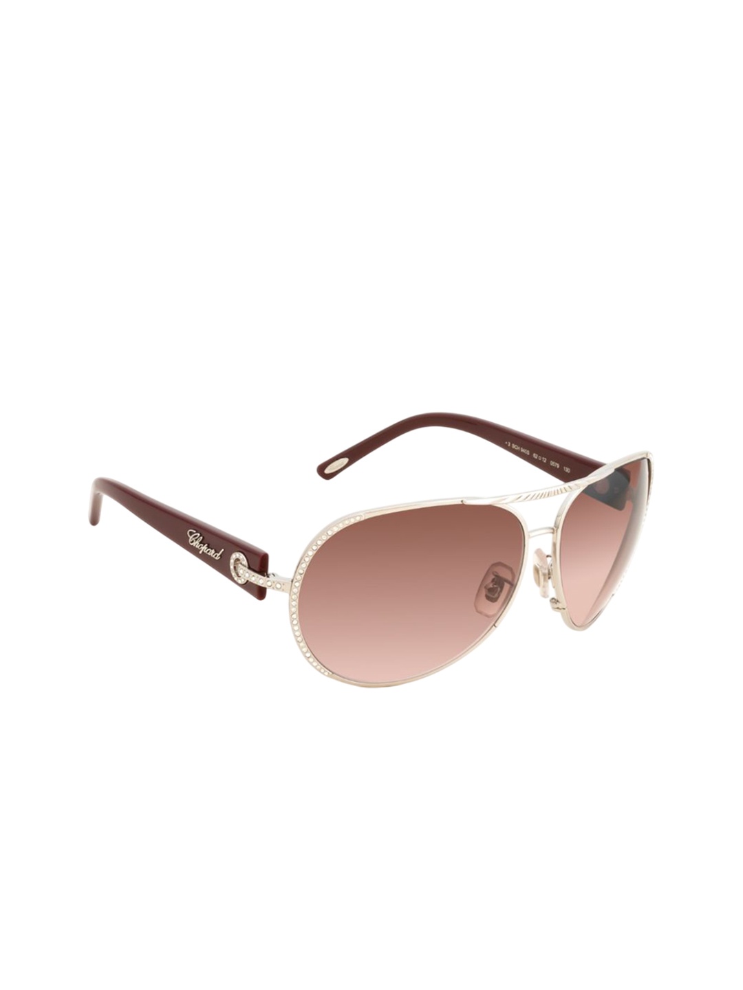 

Chopard Women Aviator Sunglasses with UV Protected Lens, Pink