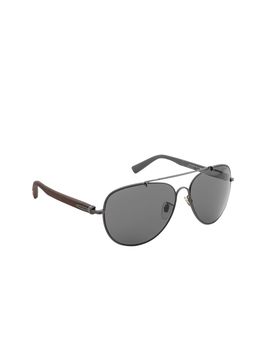 

Chopard Men Aviator Sunglasses with Polarised and UV Protected Lens SCHC8962568PSG, Grey