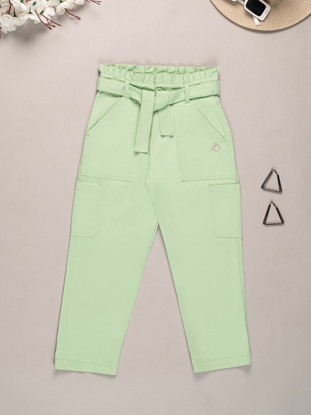 

Purple United Kids Girls Trousers, Green