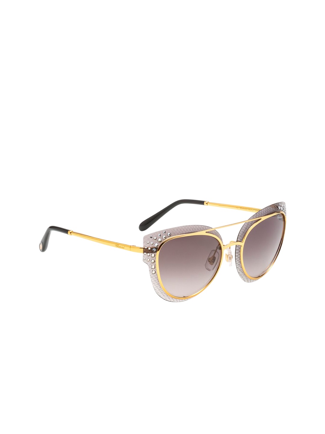 

Chopard Women Cateye Sunglasses with UV Protected Lens SCHC42S65300SG, Grey