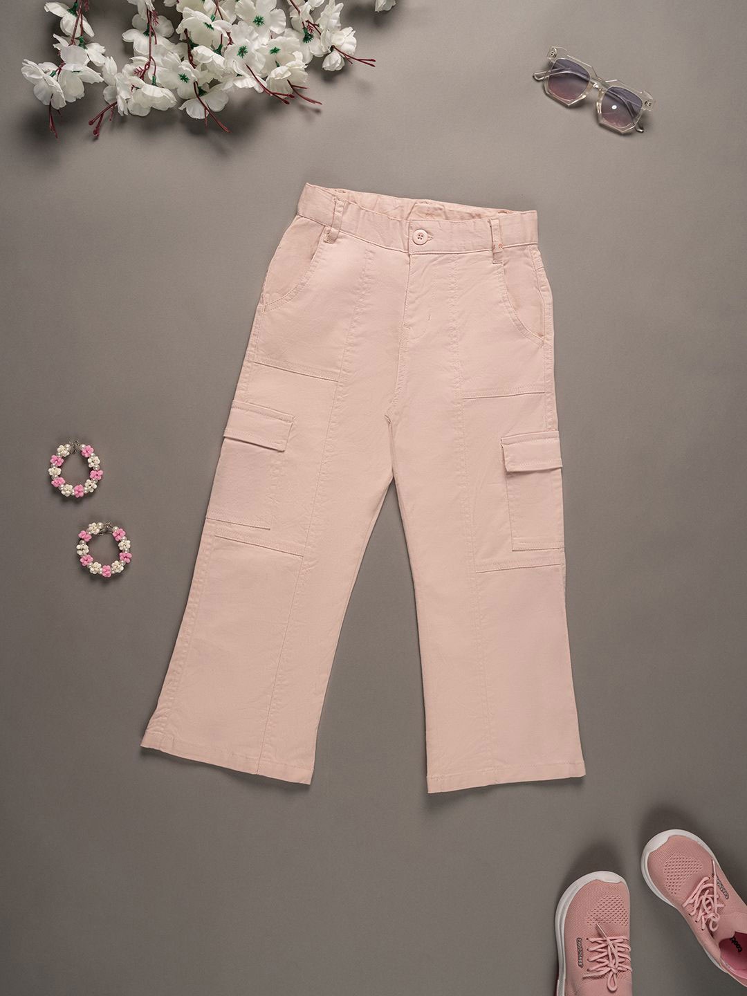 

Purple United Kids Girls Trousers, Peach