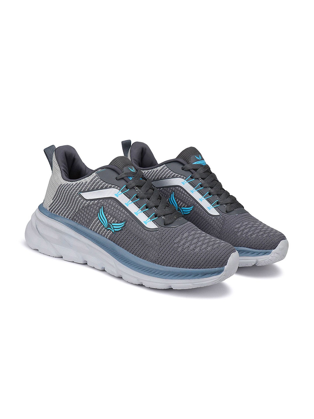 

BERSACHE Men Lace-Ups Round Toe Sneakers, Grey