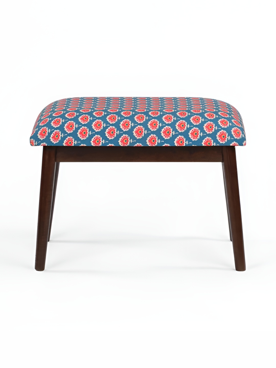 

Chumbak Jodhpur Bench Blue & Red Floral Printed Lounge Chair