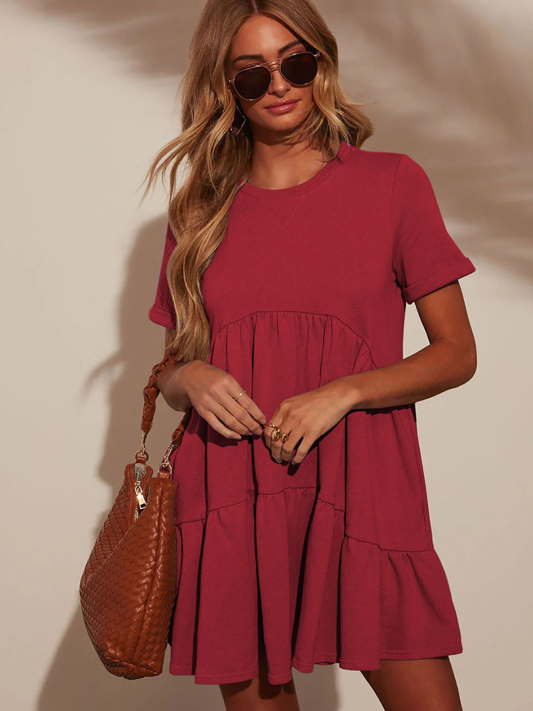 

StyleCast x Revolte Fit & Flare Mini Dress, Red