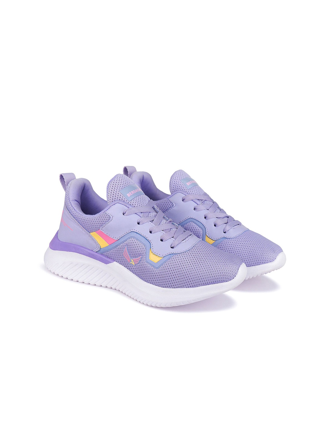 

BERSACHE Women Woven Design Lace-Ups Sneakers, Purple