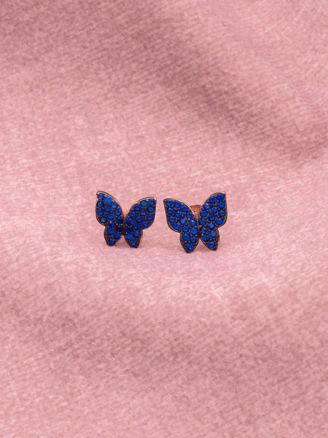

SILMORA Gold-Plated Cubic Zirconia Studded Contemporary Shaped Studs