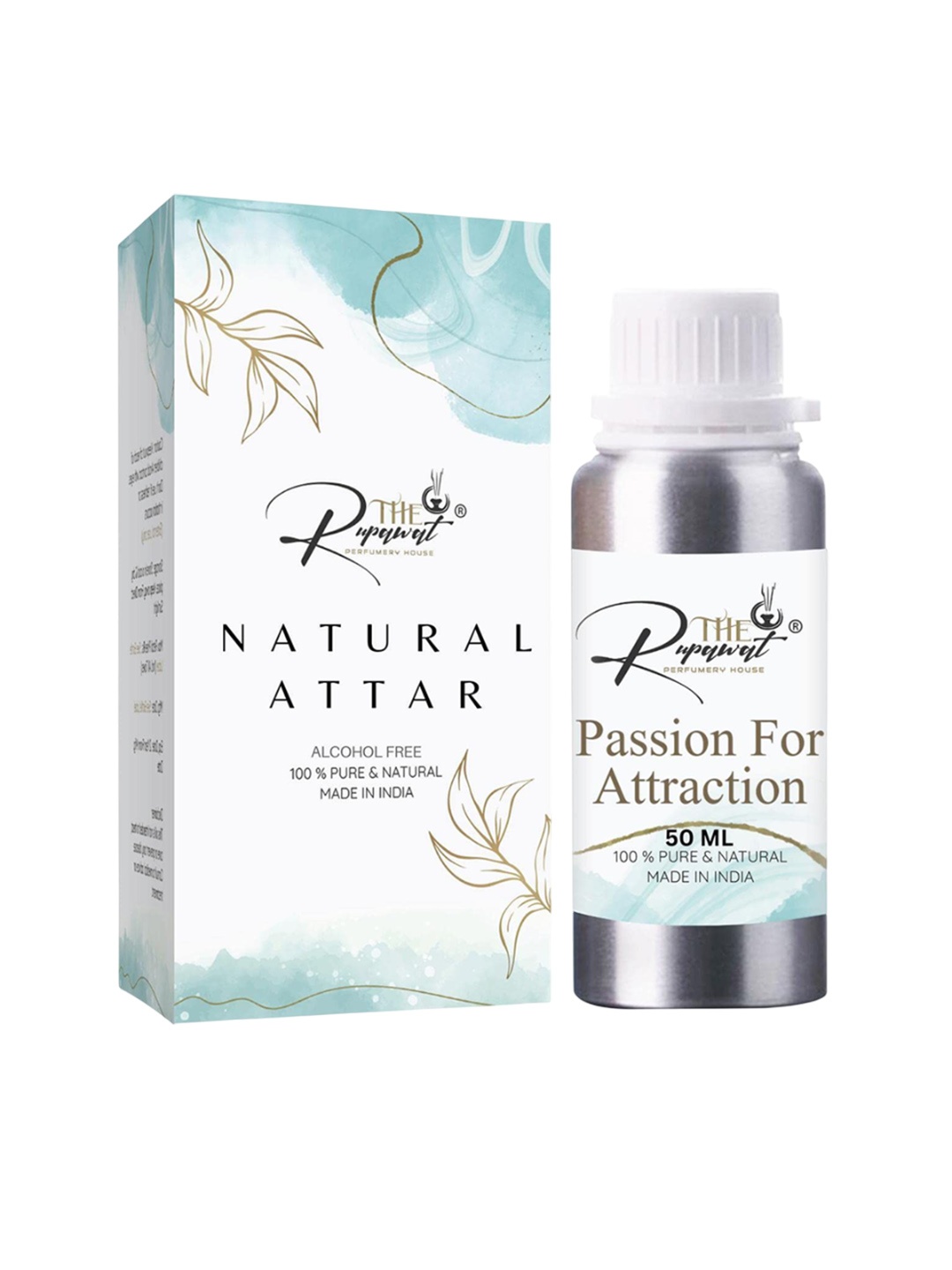 

THE RUPAWAT Perfumery House Passion For Attraction Natural & Alcohol Free Attar - 50ml, Transparent
