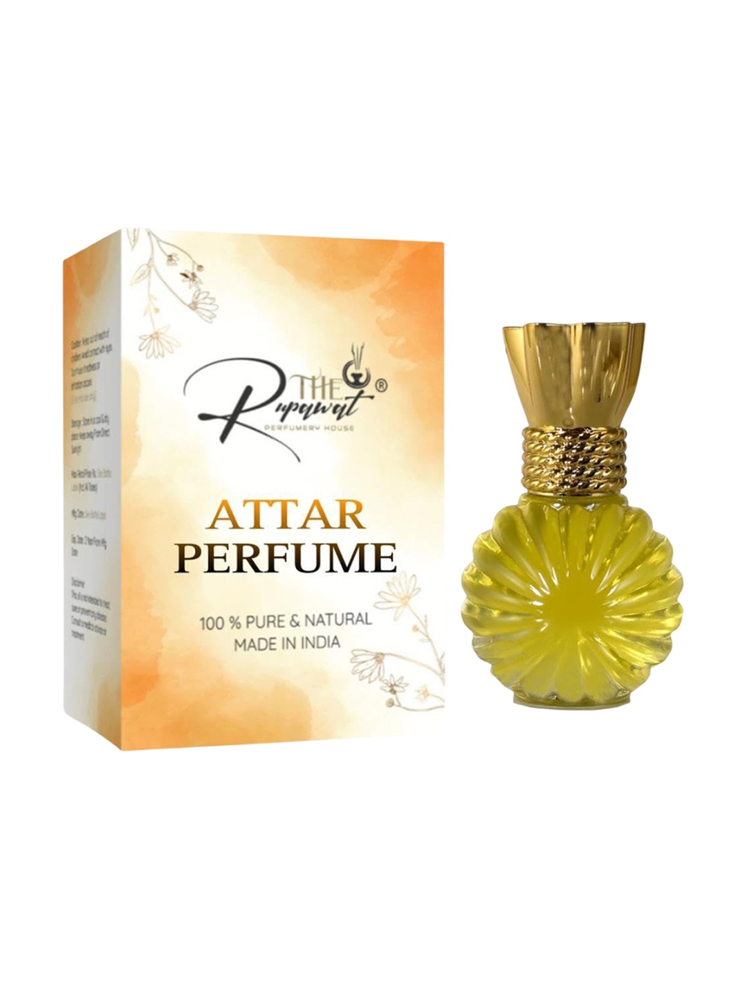 

THE RUPAWAT Perfumery House Queen Of Sweeden Premium Natural & Alcohol-Free Attar - 12 ml, Transparent