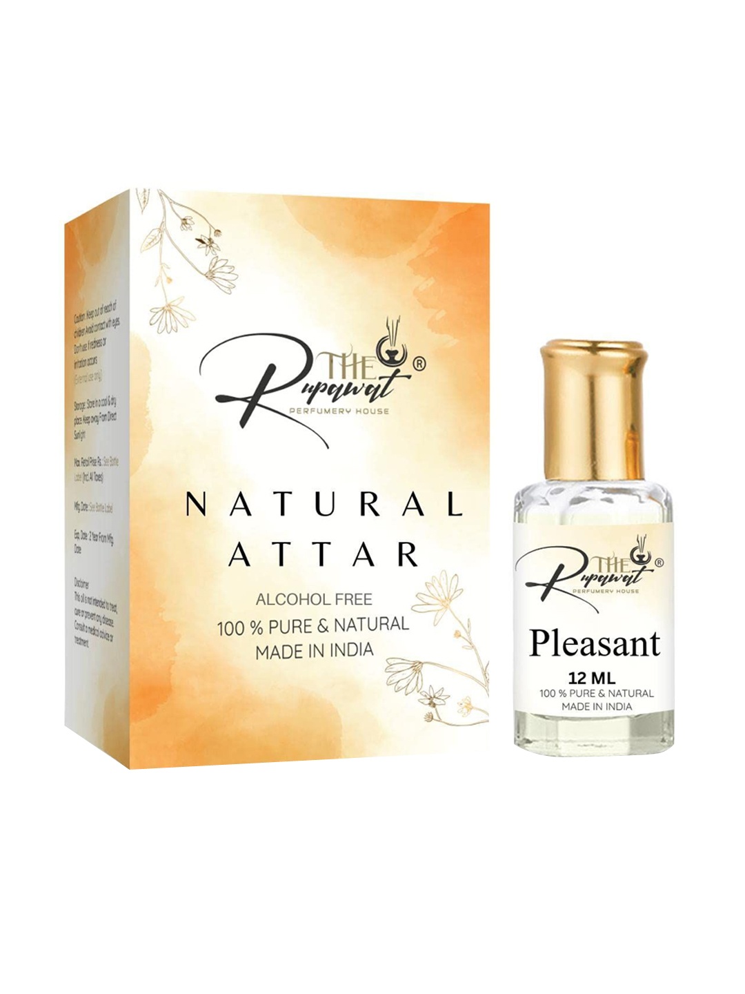 

THE RUPAWAT Perfumery House Pleasant Natural & Alcohol Free Attar - 12 ml, Transparent