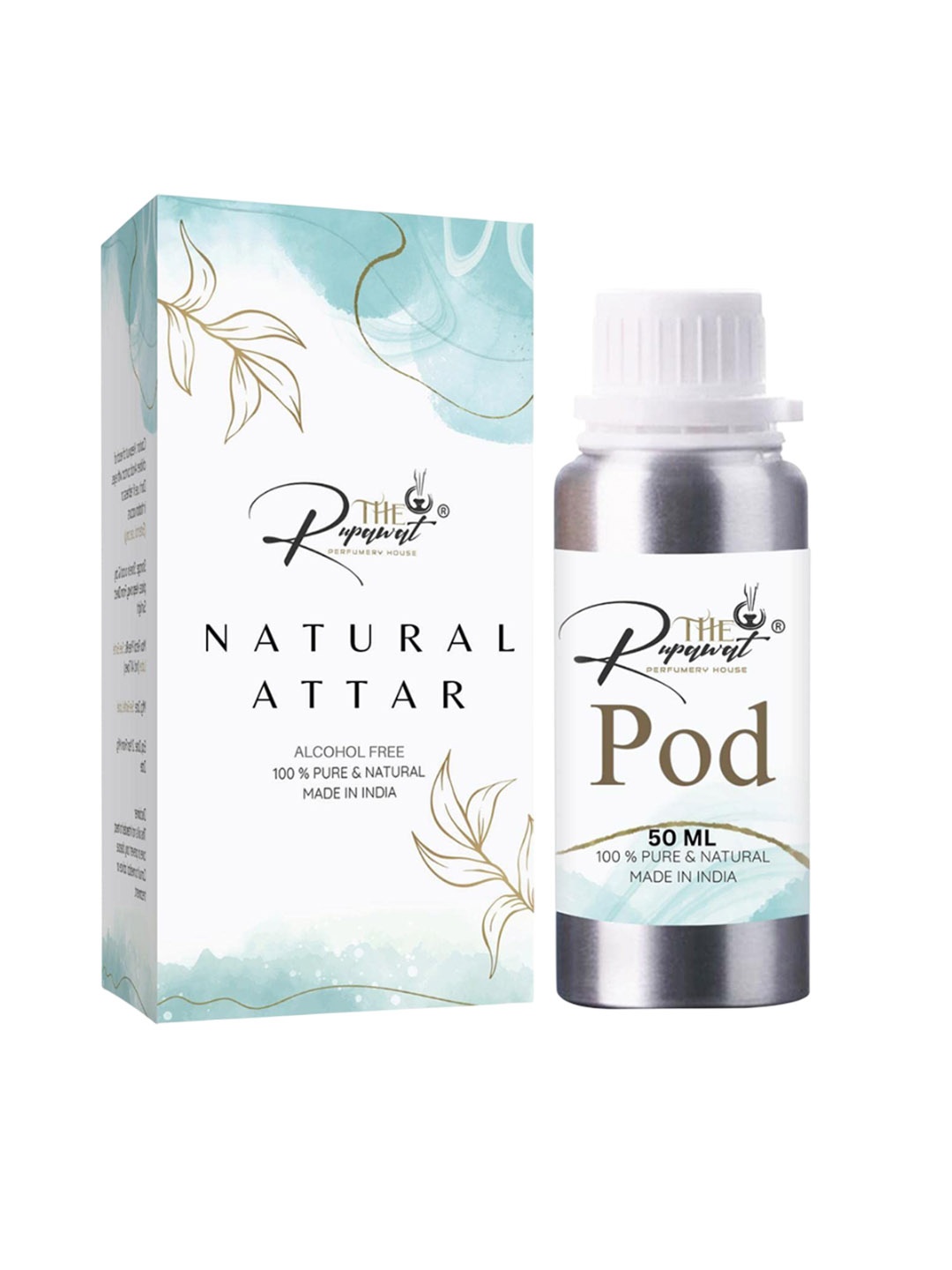 

THE RUPAWAT Perfumery House Pod Natural & Alcohol Free Attar - 50 ml, Transparent